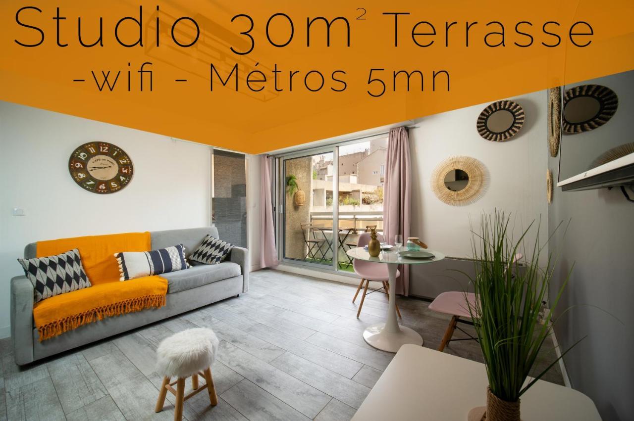 Appartement Terrasse Vieux Port Cour Julien Marselha Exterior foto